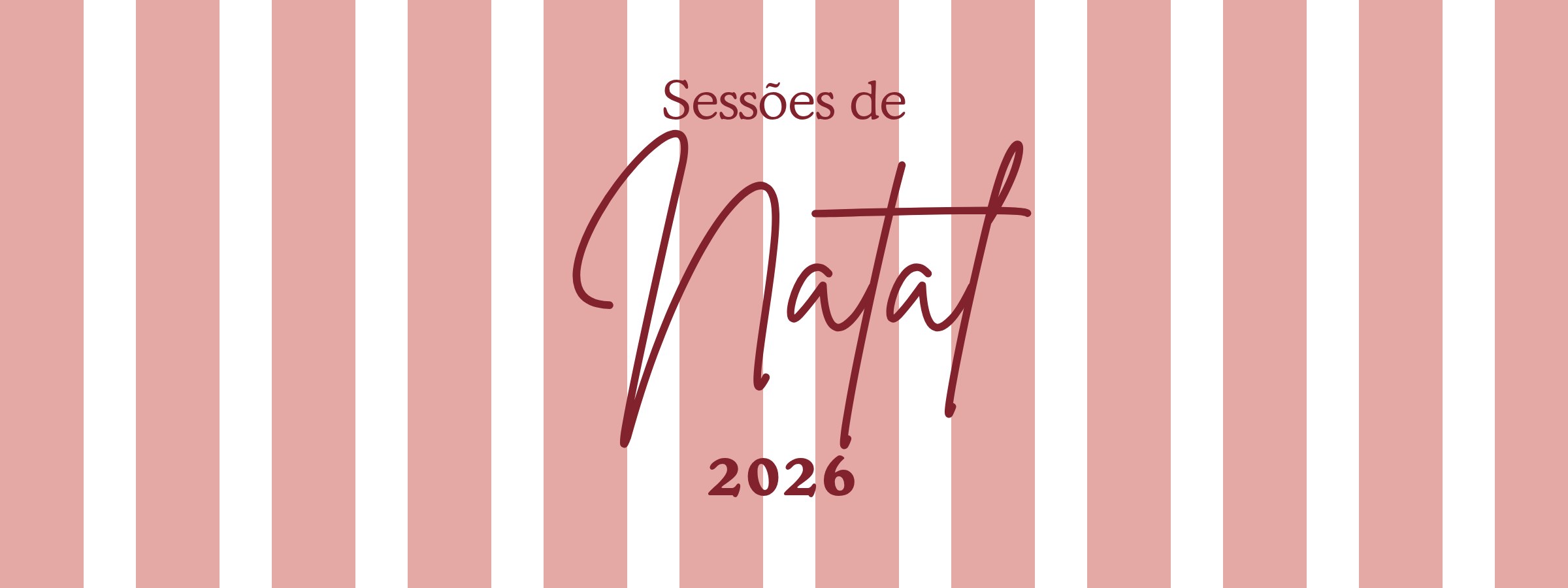 Sessões de Natal 2026 na Foto Beira Rio